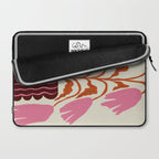 Pink dropping flower pottery   Laptop Sleeve Gallery Image 2