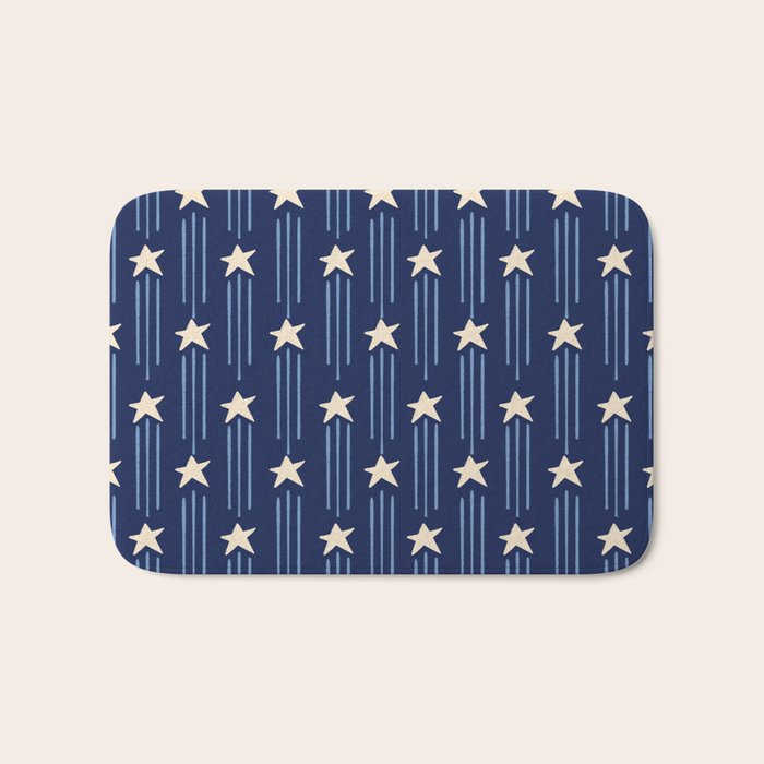 Night Star - indigo Bath Mat Gallery Image 1
