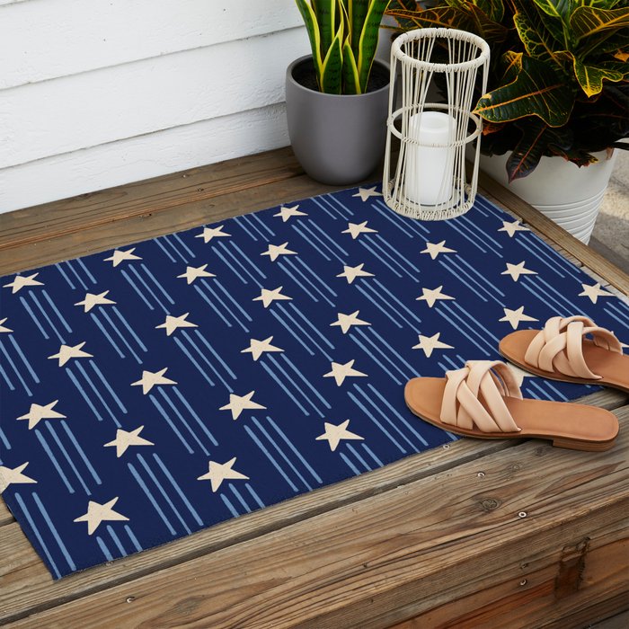 Night Star - indigo Outdoor Rug Gallery Image 2