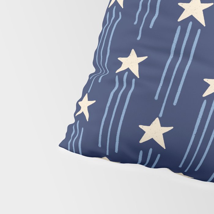 Night Star - indigo Pillow Sham Gallery Image 4