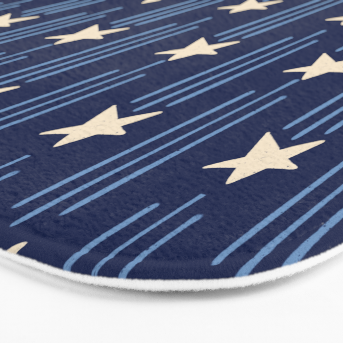 Night Star - indigo Bath Mat Gallery Image 3
