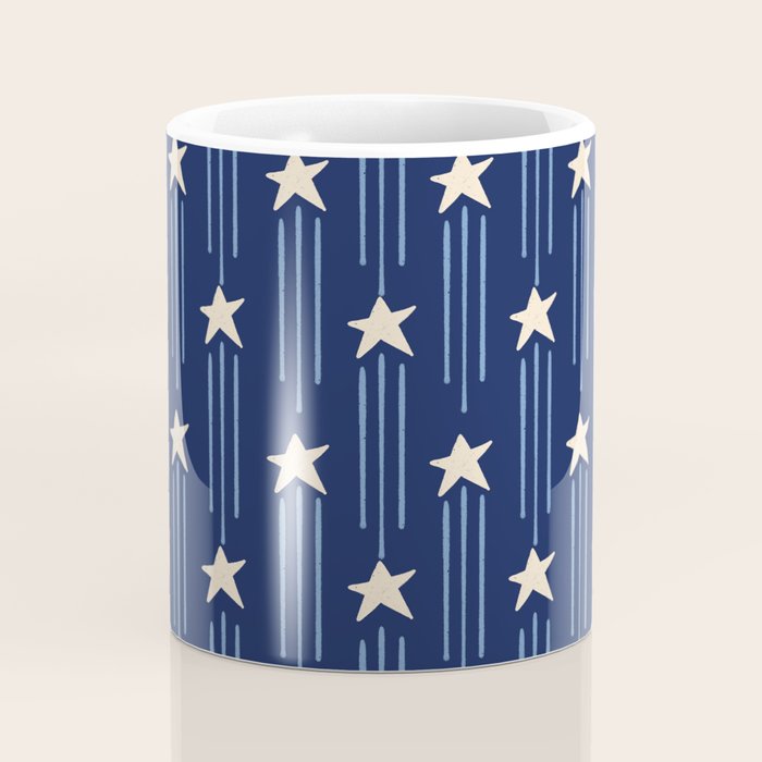 Night Star - indigo Coffee Mug Gallery Image 4
