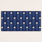 Night Star - indigo Desk Mat Gallery Image 3