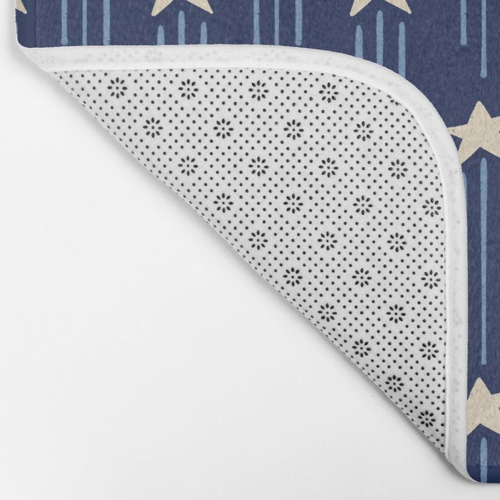 Night Star - indigo Bath Mat Gallery Image 2