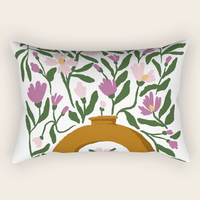 A Vase Full of Spring Rectangular Pillow Gallery Image 2