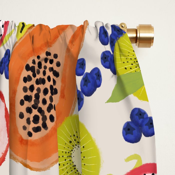 Tropical fruits Window Curtain Gallery Image 2