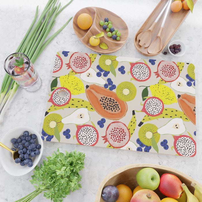 Tropical fruits Cutting Board Gallery Image 2