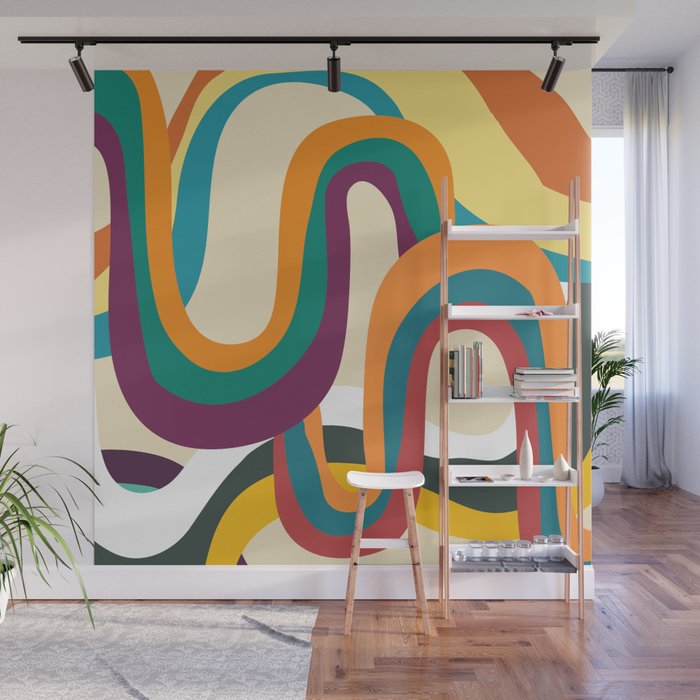 Groovy rainbow of doom Wall Mural Gallery Image 1