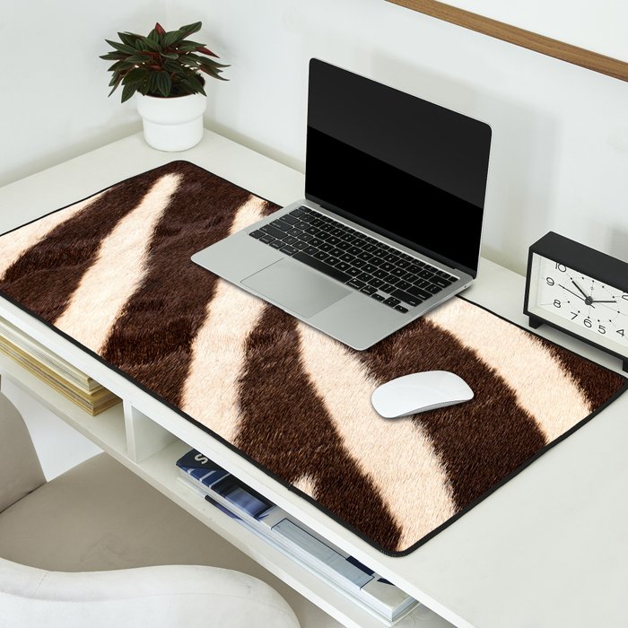 Zebra #decor #society6 #buyart Desk Mat Gallery Image 2