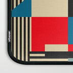 Piet Mondrian Inspired Modern Abstract Geometric Architecture Laptop Sleeve Gallery Image 3