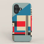 Piet Mondrian Inspired Modern Abstract Geometric Architecture iPhone Case Gallery Image 1