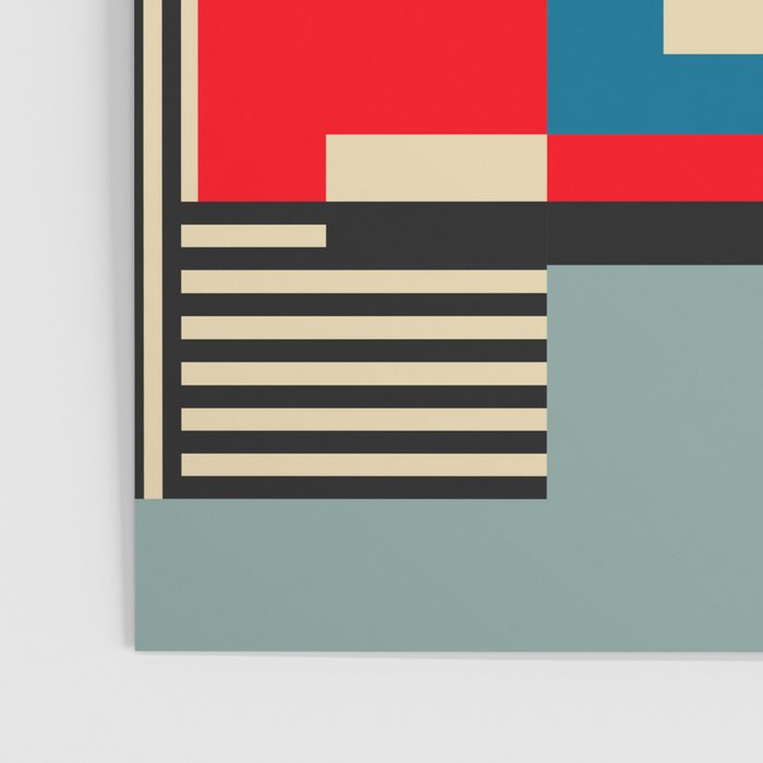 Piet Mondrian Inspired Modern Abstract Geometric Architecture Poster Gallery Image 3