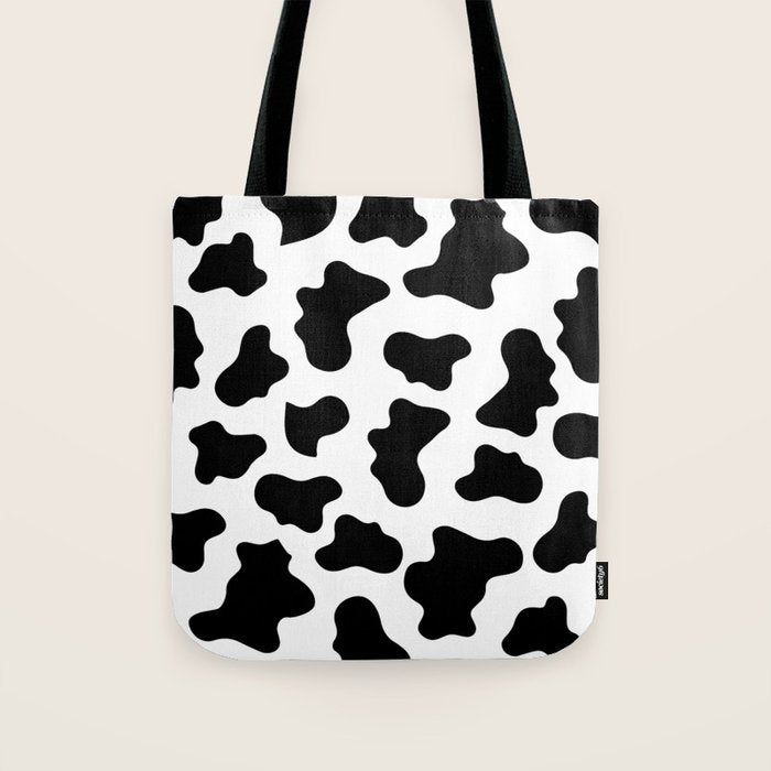 Moo Cow Print Tote Bag Gallery Image 1