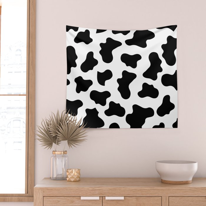 Moo Cow Print Wall Tapestry Gallery Image 2