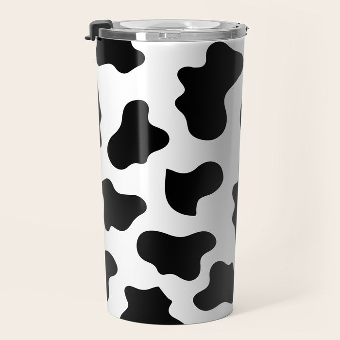 Moo Cow Print Travel Mug Gallery Image 3