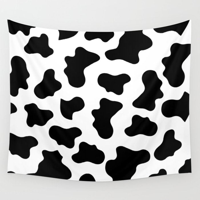 Moo Cow Print Wall Tapestry Gallery Image 4