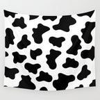 Moo Cow Print Wall Tapestry Gallery Image 4