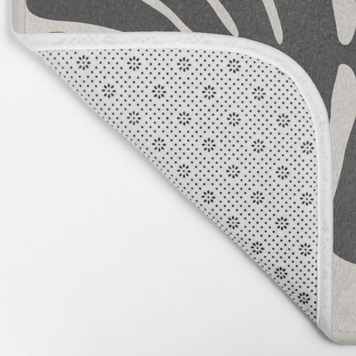 Sea Leaf: Noir Bath Mat Gallery Image 2