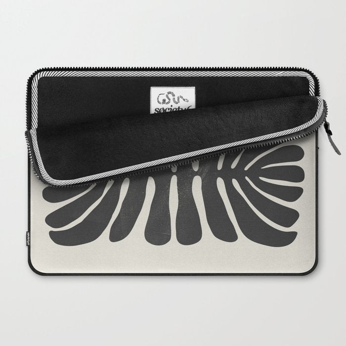 Sea Leaf: Noir Laptop Sleeve Gallery Image 2