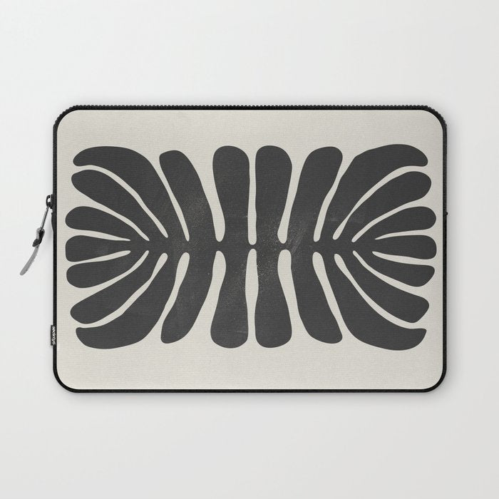 Sea Leaf: Noir Laptop Sleeve Gallery Image 1