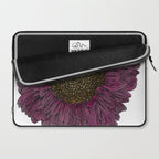 Pink Flower Drawing/ Illustration Laptop Sleeve Gallery Image 2