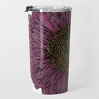 Pink Flower Drawing/ Illustration Travel Mug Gallery Image 3