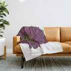 Pink Flower Drawing/ Illustration Throw Blanket Gallery Image 1