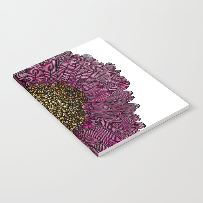 Pink Flower Drawing/ Illustration Notebook Gallery Image 1