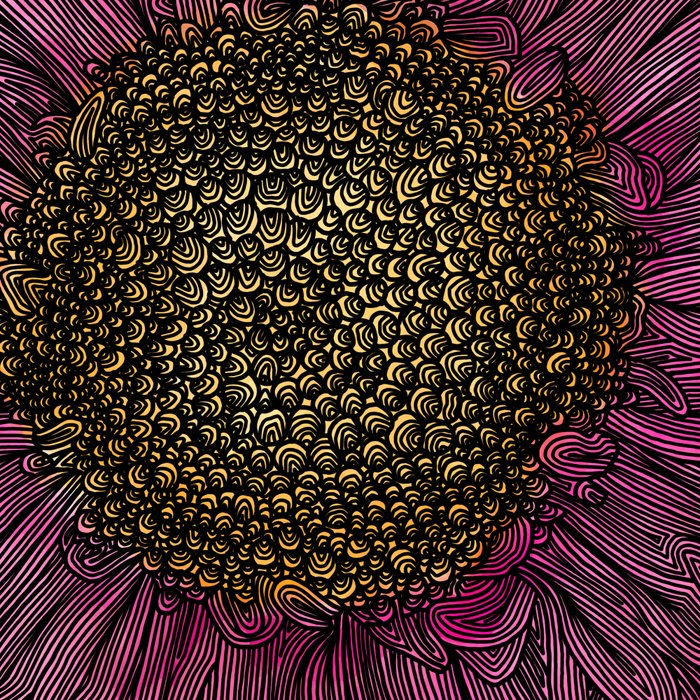 Pink Flower Drawing/ Illustration Coffee Mug Gallery Image 2