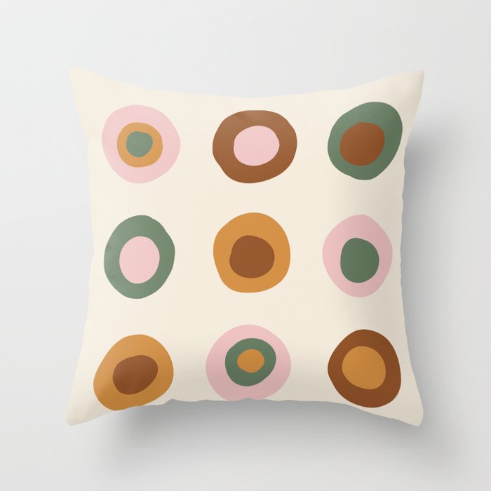 Abstract No.4 Throw Pillow Gallery Image 1