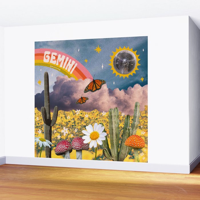 Gemini Collage Wall Mural Gallery Image 2