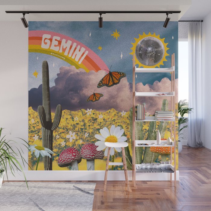 Gemini Collage Wall Mural Gallery Image 1