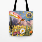 Gemini Collage Tote Bag Gallery Image 1