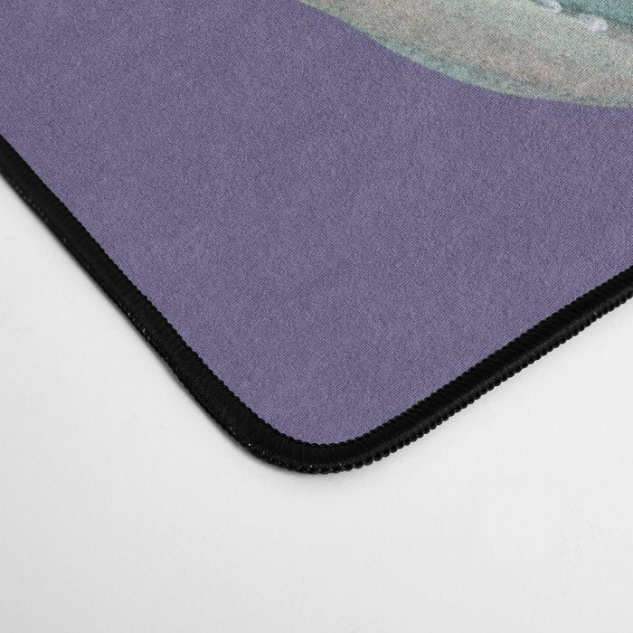 Desert Cactus Full Moon Succulent Garden on Purple Desk Mat Gallery Image 4