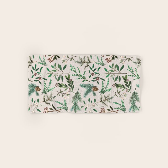Winter Berry Pattern Bath Towel Gallery Image 1
