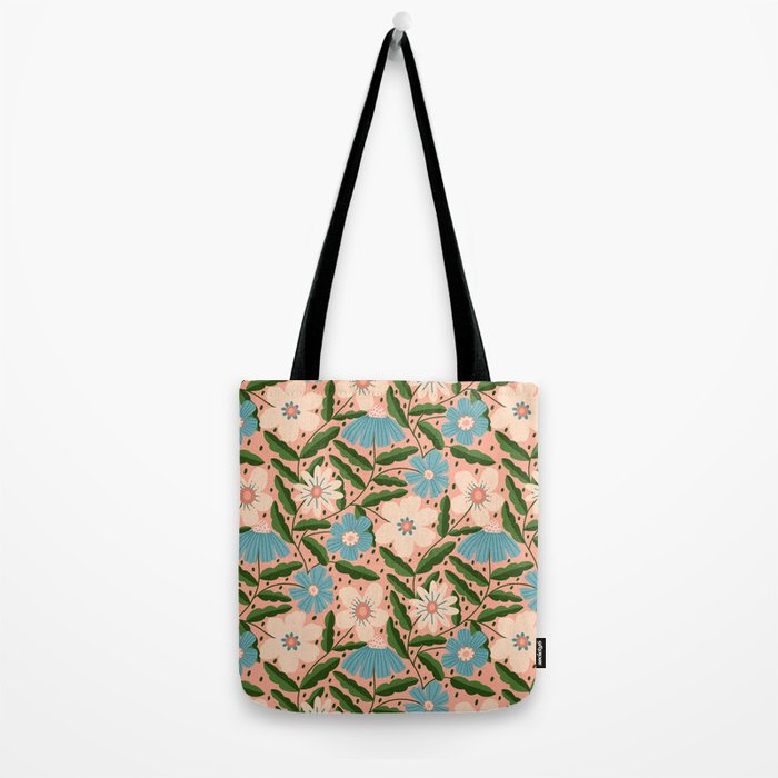 Flower Garden - Peach  Tote Bag Gallery Image 2