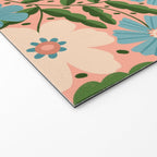 Flower Garden - Peach  Welcome Mat Gallery Image 2