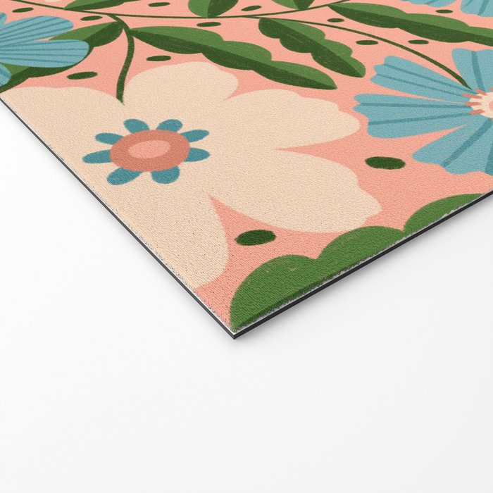 Flower Garden - Peach  Welcome Mat Gallery Image 2