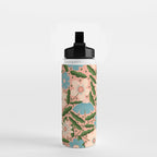 Flower Garden - Peach  Water Bottle Gallery Image 2