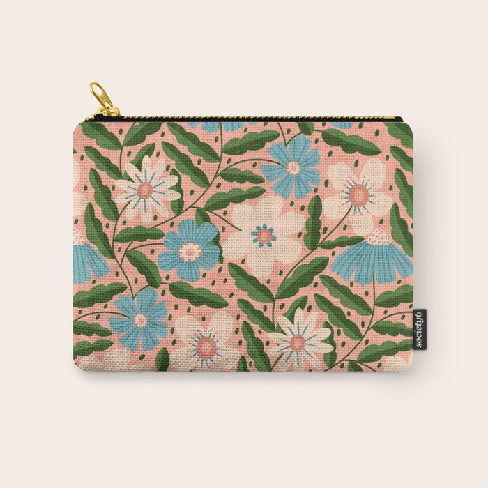 Flower Garden - Peach  Carry All Pouch Gallery Image 1
