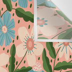Flower Garden - Peach  Wall Tapestry Gallery Image 3