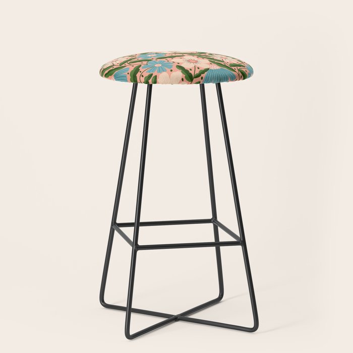 Flower Garden - Peach  Stool Gallery Image 1