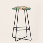 Flower Garden - Peach  Stool Gallery Image 1