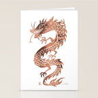 Chinese Dragon - Rose Gold Palette Stationery Card Gallery Image 2