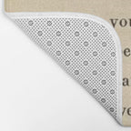 The Velveteen Rabbit Vintage Book Page Literary Quote Bath Mat Gallery Image 2