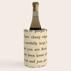The Velveteen Rabbit Vintage Book Page Literary Quote Wine Chiller Gallery Image 1