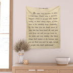The Velveteen Rabbit Vintage Book Page Literary Quote Wall Tapestry Gallery Image 2