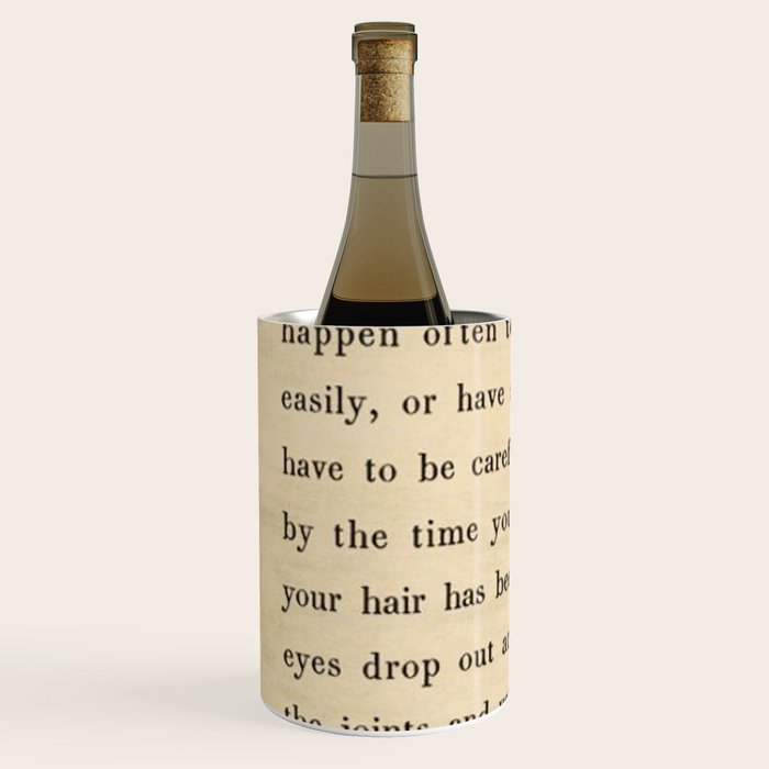 The Velveteen Rabbit Vintage Book Page Literary Quote Wine Chiller Gallery Image 2