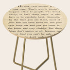 The Velveteen Rabbit Vintage Book Page Literary Quote Side Table Gallery Image 2