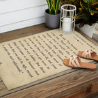 The Velveteen Rabbit Vintage Book Page Literary Quote Outdoor Rug Gallery Image 2